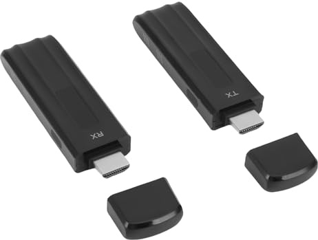 Diyeeni Wireless HDMI Transmitter and Receiver Kit, Portable Extender HDMI Adapter Converter, 164FT 5G @60Hz HD, for Streaming Video from Laptop, PC to Monitor Projector HDTV