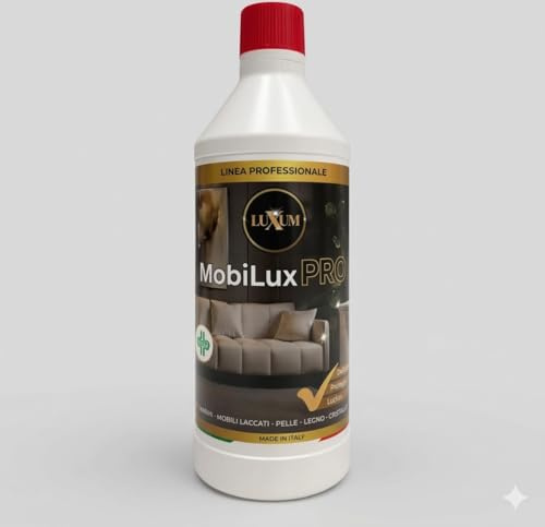 MobiLux PRO Detergente lucidante pronto all'uso, a pH neutro, che pulisce, protegge e fa brillare tutte le superfici HACCP – 500 ml