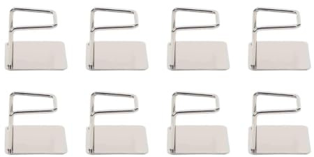 Qasuao Wall Mounted Scale Holder, Pack of 8 Self-Adhesive Vertical Scale Holder, Wall Weight Holder Rack, for Kitchen, Home, Home, Bathroom, Dorm, Shower, Wardrobe, Bedroom, Office
