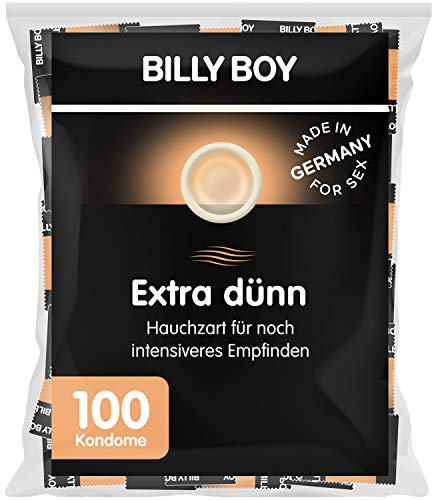 100 Billy Boy Extra dünn Kondome - Hauchzarte Kondome für ein noch intensiveres Empfinden - Made in Germany