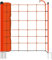 VOSS.farming Schafnetz Elektronetz 50m 2 Spitzen 90cm 13 Pfähle Orange Schafzaun Elektrozaun Weidezaun
