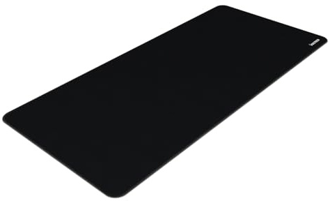 VulTech MP-05XLBK - Tappetino Gaming Mouse e Tastiera, Mousepad XL 900x400 Nero Superficie Idrorepellente, Base in Gomma Antiscivolo, Cuciture Rinforzate Anti-Sfilacciamento, Design ultra Resistente