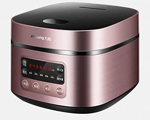 Riskokare ångkokare 3L multikokare non-stick mini riskokare Havregryn Håll varm LED-skärm, metall,rose gold-3L