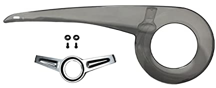 Harilla Fahrrad kettenschutz, Fahrradteil-Kettenschutz Schutz 38-40T Ersatz Fahrradkettenschutz, Rad Ketten Schutz Kettenkaste Fahrradkettenabdeckung für Outdoor Radfahren, Argent
