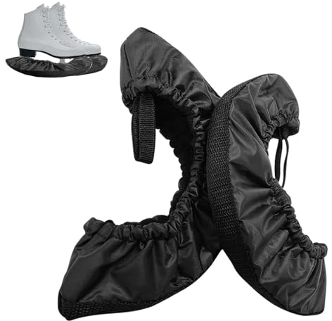 xlwen Schlittschuhe Schutz,1 Pair of Kufenschoner Schlittschuhe,Schlittschuhe Schoner,Schlittschuhe Kufenschoner,Kufenschoner Schlittschuhe Eishockey,Frauen, Männer, Erwachsene, Kinder (Schwarz)