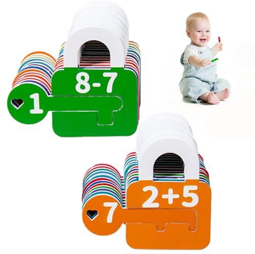 Neamou Llaves para niños pequeños, candado y Juguete con Llave - Juguete a Juego con Llave de Bloqueo de Aprendizaje de Color,Juego de Juguetes de Aprendizaje Coloridos para niños y niñas a Partir