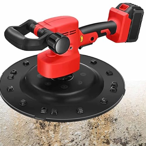 DDZJTPP Trockenbauschleifer 1680w Wand & Deckenschleifer Mit Bürstenloser Lithiumbatterie, Wandschleifer Mit 6 Variabler Geschwindigkeit Von 80-280u/Min,Multifunktionsschleifer,1*Battery