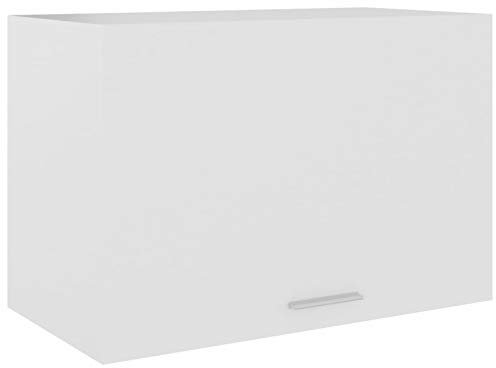 Homgoday Hängeschrank Aufbewahrungsschrank Küche Schrank Oberschrank Hängeschrank Küch Wandschrank Küchenhängeschränke Küchenschrank Weiß 60x31x40 cm Holzwerkstoff