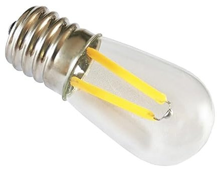 fengyan Casa bombillas, Paquete de 100 bombillas de filamento LED E17/E14 1,5 W AC220 V T20 luz for frigorífico T22 luz for congelador Familiar Lámpara(6500K(Cool White),E17 220V)
