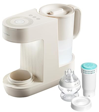 Tommee Tippee Perfect Prep Machine, Baby Bottle Formula Feed Maker with Antibacterial Water Filter, App Support, Day & Night Feed-Friendly Features, Chalk