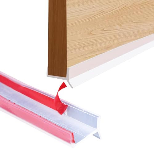 Perfil de zócalo de cocina, sello de silicona de alta elasticidad para espesor de madera de 15mm 16mm 17mm, perfil de sellado para zócalo de cocina, es fuerte impermeable y a prueba de polvo