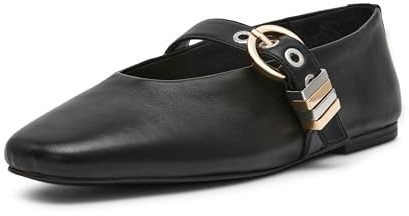 Steve Madden Womens Lucia, Black Leather, 4.5 UK