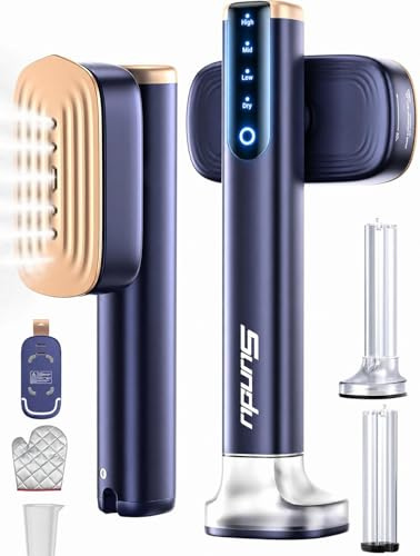 Sundu Clothes Steamer, Steamer Clothing 1200W, Handheld Garment Steamer with 280ml Water Tank, Portable Travel Steamer with Ironing Gloves, 15s Fast Heat-up, 4 Modes, LED Display, 2.4m Cord