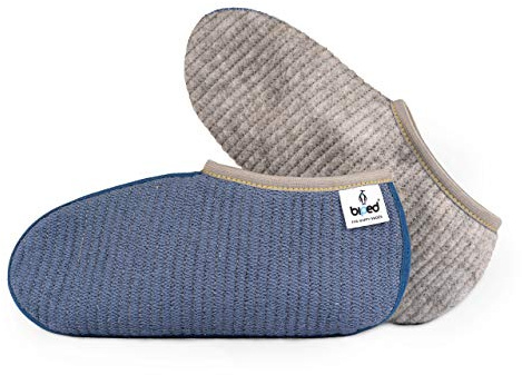 biped Calzini per stivali ROBBE – Caldi stivali in gomma – resistenti con cuciture robuste – Piedini trapuntati spessi come pantofole di ricambio – Made in Germany – z2744 (39-40)