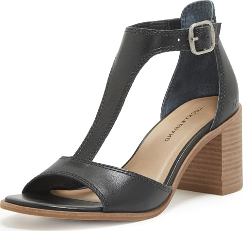 Lucky Brand Women's Sabeni T-Strap Sandal, Black, 11