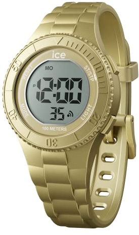 ICE-WATCH - Ice Digit Gold Metallic - Montre Dorée pour Garçon avec Bracelet en Plastique - 021277 (Small)