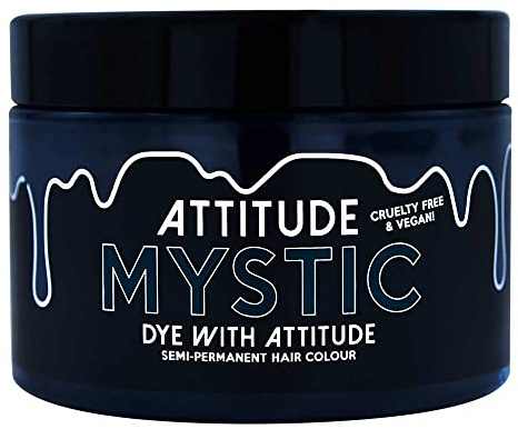 Attitude Hair Dye - Tinte Capilar Semipermanente Vegano y Cruelty Free con Acondicionador - Mystic Turkis Azules - 135ml