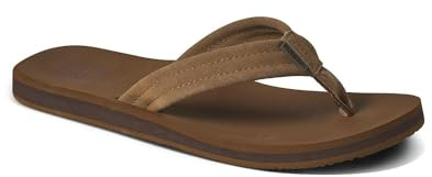 REEF Groundswell Men's Flip Flop Sandal, Soft Footbed, Tan, 13