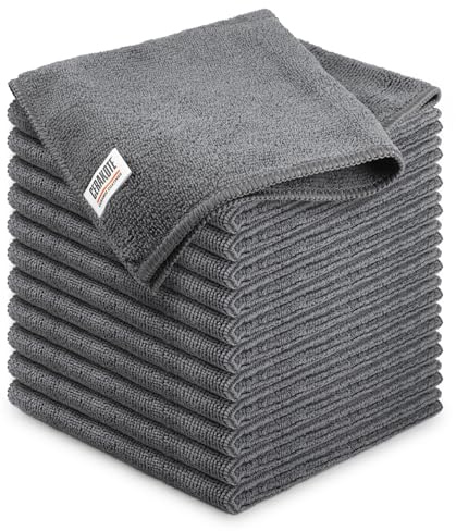 CERAKOTE® Microfiber Towels for Cars, 300 GSM Lint-Free Cloths, 12 Pack