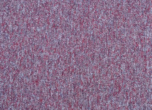 Vital Carpet Tiles 2315 Pink Modern Contract Carpet Tiles for Domestic & Commercial Use, 20 Tiles per Pack, Suitable for underfloor Heating