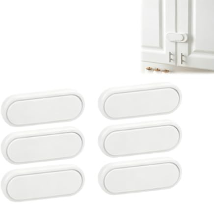 Protección de seguridad para niños, para cajones, armarios y enchufes, 6 unidades de dispositivos de seguridad para cocina, baño, nevera y mascotas, fácil instalación sin taladrar