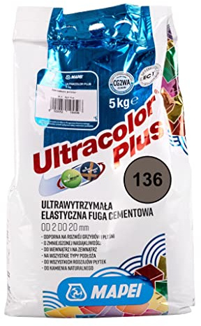 STUCCO ULTRACOLOR PLUS KG. 5 MAPEI PER FUGHE COLORE 136 fango