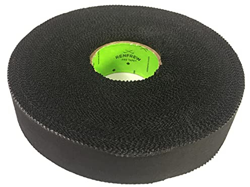 Renfrew - Cinta adhesiva para hockey, color liso, 2,5 cm de ancho (elección de color), 50m (54.6 yd), Black XT