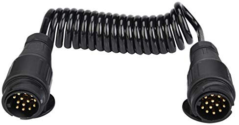 Conector de remolque, adaptador de conector de cable de resorte de cableado de enchufe de remolque de 13 pines para caravana de remolque