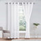 DWCN 2er Set Sheer Voile Vorhänge mit Ösen Transparente Gardinen für Schlafzimmer Kinderzimmer Wohnzimmer, Weiß, 225x140cm(HxB)