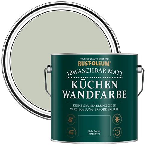 Rust-Oleum abwaschbare matte, geruchsarme grün Küchenwandfarbe - Aloe 2,5 Litres
