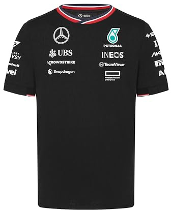 MERCEDES AMG PETRONAS F1 Herren 2024 Team Tshirt - Schwarz - Größe: S