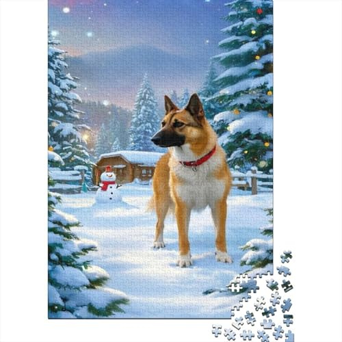 Belgisk Malinois 1 000 bitar pussel för vuxna pedagogiskt spel utmaning heminredning presenter för vuxna 1 000 st (75 x 50 cm)