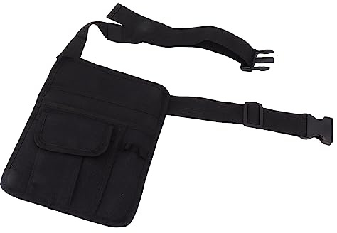 Bonbela Restaurant Waist Bag Waiter Belt Bag Adjustable Waist Pouch with Multiple Storage Pockets for Restaurant Staff KTV Cleaning Industry