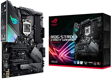 ASUS ROG Strix Z390-F Gaming Motherboard LGA1151 (Intel 8th and 9th Gen) ATX DDR4 DP HDMI M.2 USB 3.1 Gen2 Gigabit LAN