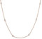 MATERIA Halskette Rosegold mit Zirkonia - 925 Silber Kette rose goldene Damenkette vergoldet CO-29-Rose