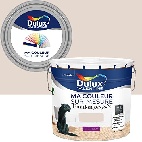 Ma Couleur Sur-mesure par Dulux Valentine – Peinture Intérieure Murs, Plafonds, Boiseries - Finition Parfaite - 98% d'opacité - Velours Beige Parfait 10 L - Palette Sens