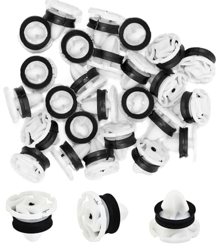 Clips de Fixation Attaches Garniture, 30 Pièces Universal Retenue Vehicle Clips Rivets en Plastique, OEM 7703077476, pour Auto Voitures Panneaux de Portes
