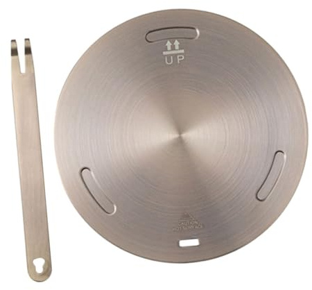 DOITOOL Placa Difusora de Calor y Alta Resistencia de Acero Inoxidable Adaptador de Inducción Transferencia de Calor Uniforme para Cocina de Inducción para Cocinar