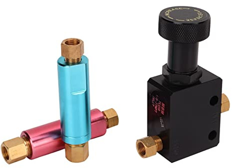Xiuganpo Justerbar Inline Broms Proportioneringsventilsats med 2lb 10lb Restventil för Främre och Bakre Hjullastförhållande Kontroll Universal