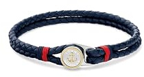 Tommy Hilfiger smycken Läderarmband för män