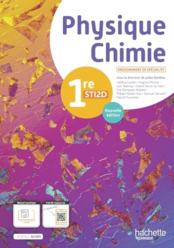 Physique-Chimie 1re STI2D - Livre élève - Éd. 2024