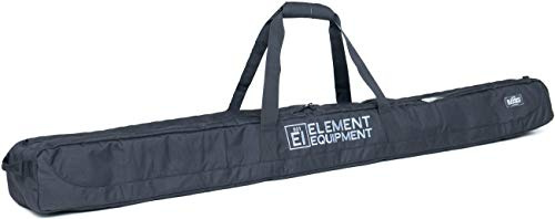 Element Equipment Deluxe Padded Ski Bag Single - Premium High End Travel Bag Black Ripstop 175