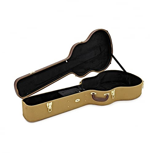 gear4music Tweed Guitar Hard Case for 41 Inch Dreadnought Acoustic Guitars