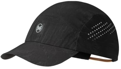 Buff®| Gorra Pack Speed Hombre Mujer Adulto Flexible, UPF50, Elemento Reflectante, Comoda, Elastica, Correr, Ventilacion, Plegable, L/XL, Negro
