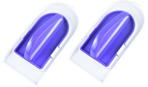OKUMEYR 2pezzi Raschietti Per Torte Plastica Utensile Per Decorazione e Lisciatura Della Pasta Di Zucchero e Della Strumento Versatile Per e Fai Da Te Cucina