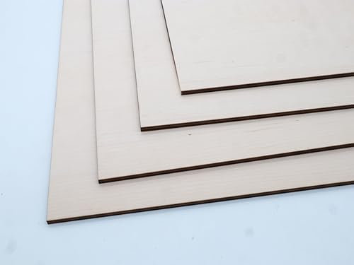 Contreplaqué d'érable 5 mm, accessoires de modélisme, contreplaqué d'érable, bois, matériau de gravure CNC, accessoires architectes, bois noble (500 x 400 mm)