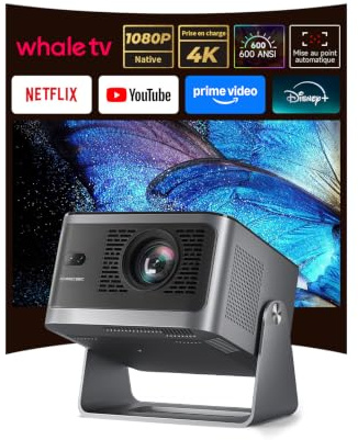 Magcubic Mini proiettore 4K【Compatibile con Netflix】1080P Nativo,600 ANSI