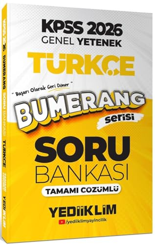 Yediiklim 2026 KPSS Genel Yetenek Bumerang Türkçe Tamamı Çözümlü Soru Bankası