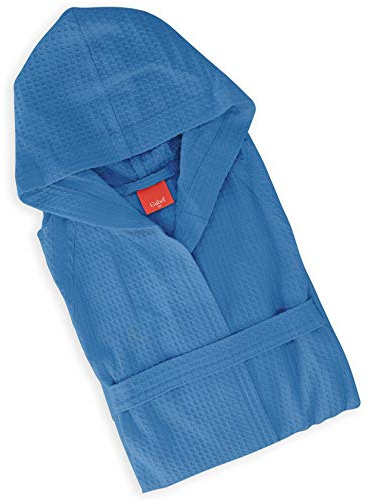 GabeLarge Golf Accappatoio con Cappuccio, Cotone, Bluette, L