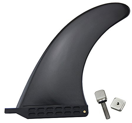 UP100 6.5/7.5/8/9/9.5/10 Pulgada Longboard & Sup Single Aleta - Aleta Central para Tablas de Surf y Tablas de Paleta con Tornillo Inteligente (10 Pulgada)